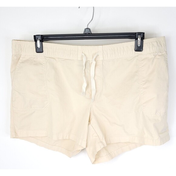 North Face Shorts Womens Size XL Pull On Athletic TNF Cream Tan Motion New - Picture 1 of 3
